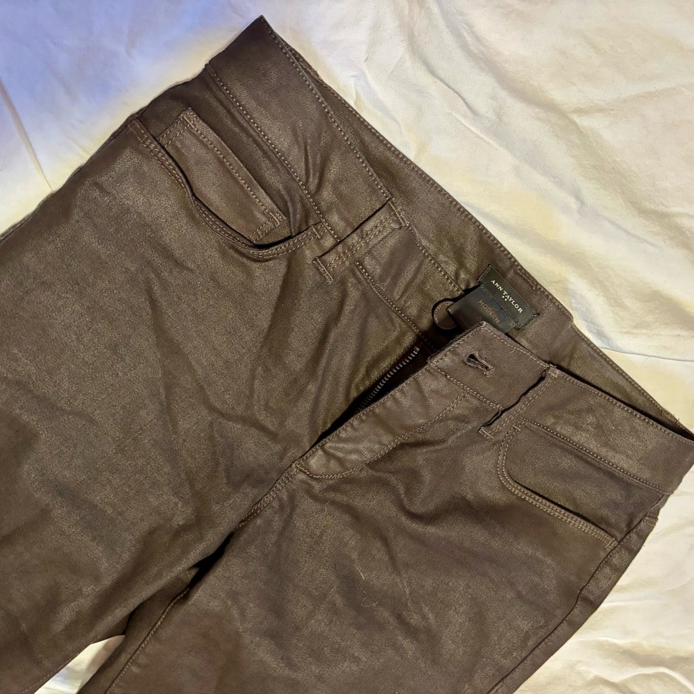 Ann Taylor Modern Fit Trousers - Brown